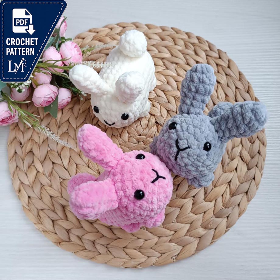 Chubby Bunny Crochet Pattern Projects for Plush Amigurumi 5